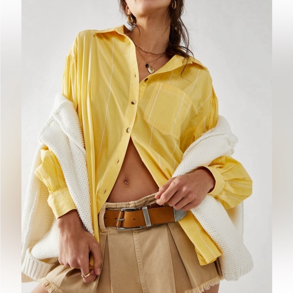 NWT Free People We the Free Happy Hour Striped Top - Picture 4 of 5